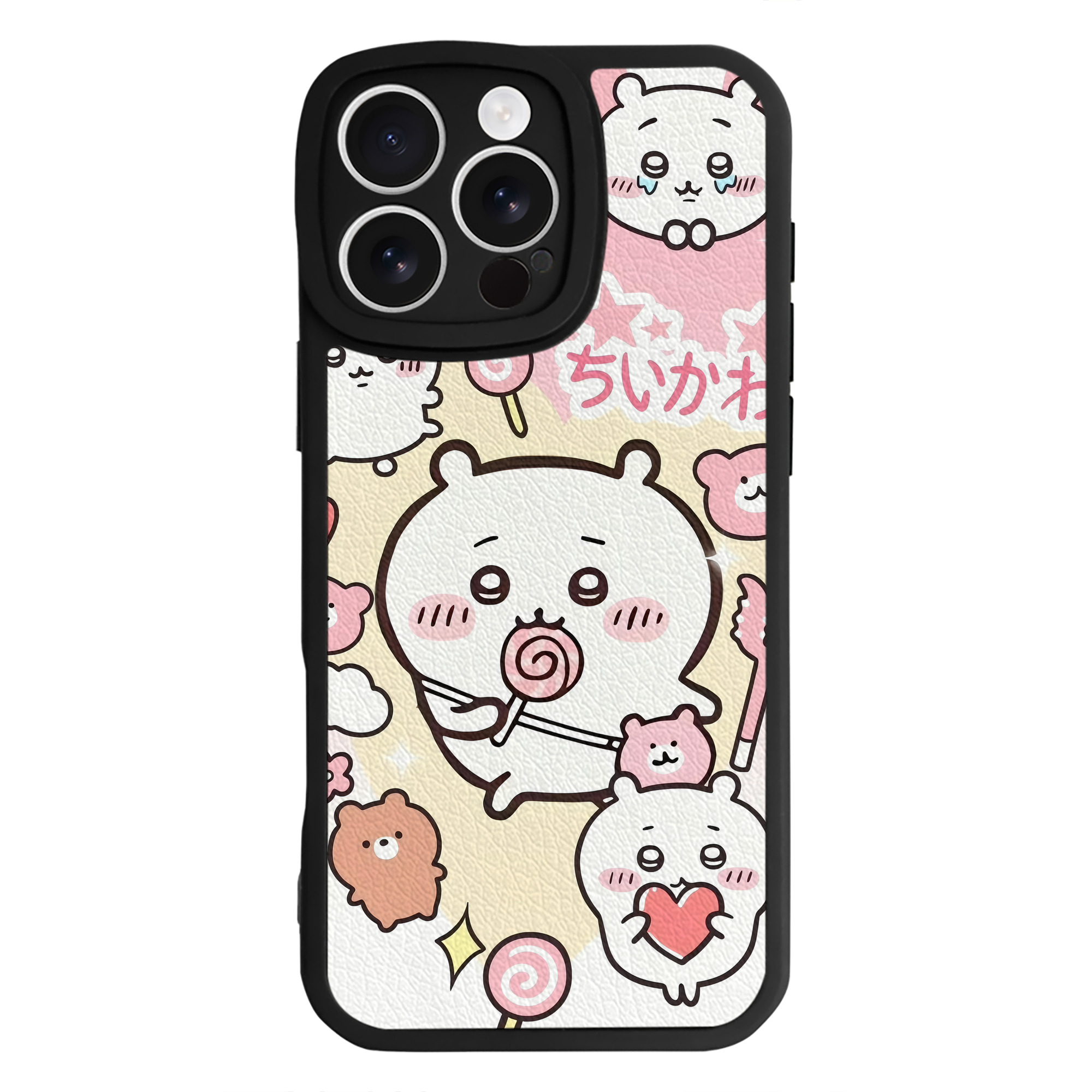 （画像用） ちいかわ Chii-kawa 【iPhone 16シリーズ対応】シリコンスマホケース（レザー調） 材質：シリコン